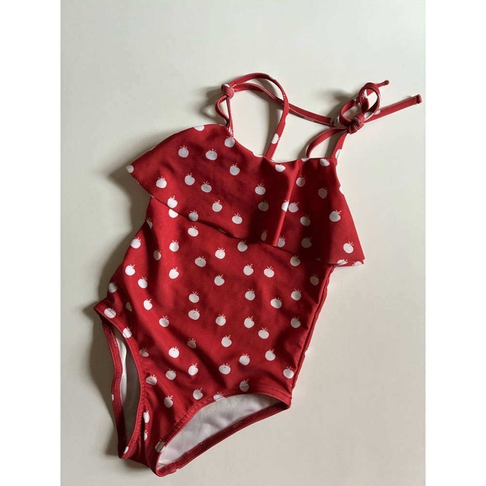 EUC Sproet & Sprout tomato swimsuit 5y